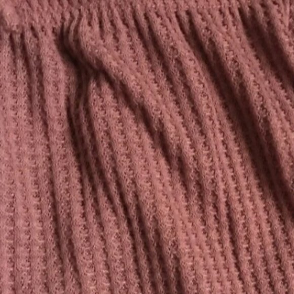 Mauve Waffle Weave 3 Piece Lounge Set - Picture 8 of 11